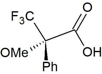 kwas (2RS)-3,3,3-trifluoro-2-metoksy-2-fenylopropanowy